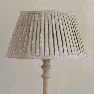 Grey Megha 14&quot; Pleated Linen Lampshade