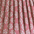 Rose Sprig 14" Pleated Linen Lampshade