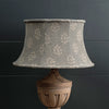 Smokey Blue Megha 16" Framed Linen Lampshade