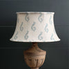 Blue Shalini 16" Framed Linen Lampshade