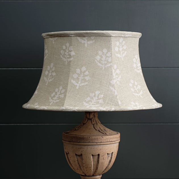 Grey Megha 16" Framed Linen Lampshade