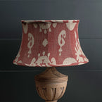 Red Sacha 16" Framed Linen Lampshade
