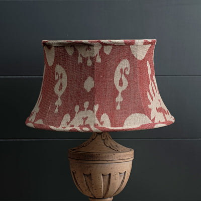 Red Sacha 16&quot; Framed Linen Lampshade