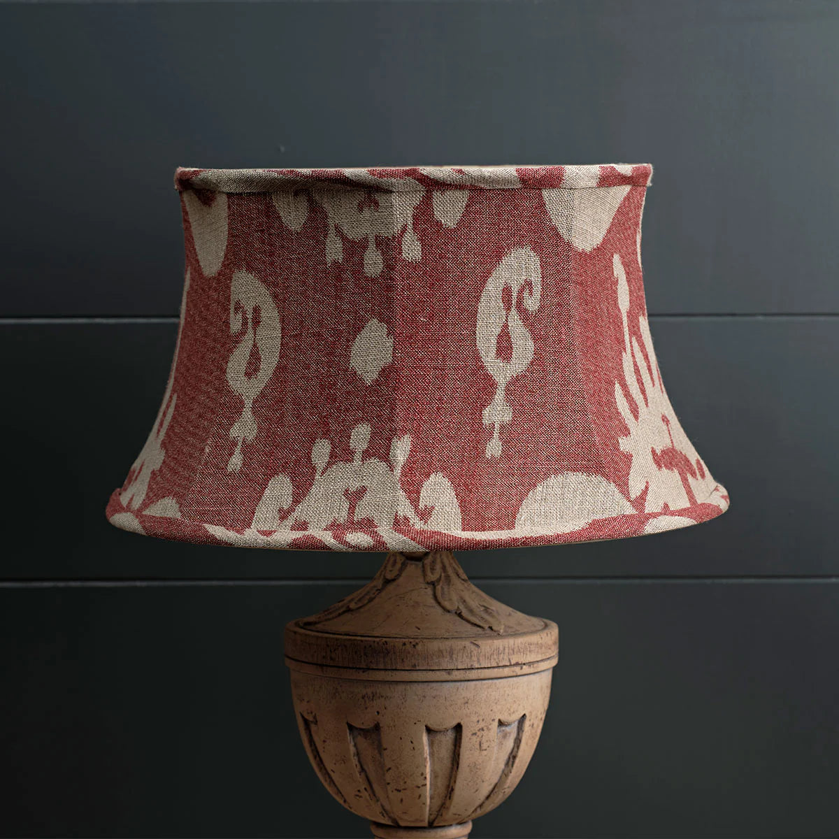 Seconds Red Sacha 16" Framed Linen Lampshade