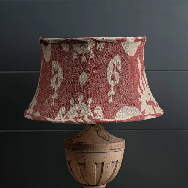 Seconds Red Sacha 16" Framed Linen Lampshade