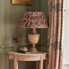 Red Sacha 16" Pleated Linen Lampshade