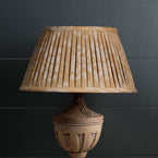 Saffron Sacha 16" Pleated Linen Lampshade - SALE