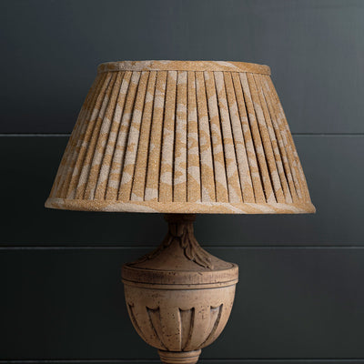 Saffron Sacha 16" Pleated Linen Lampshade - SALE