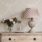 Rose Nina Linen 14" Pleated Linen Lampshade