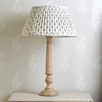 Sail Blue Nina 16" Pleated Linen Lampshade