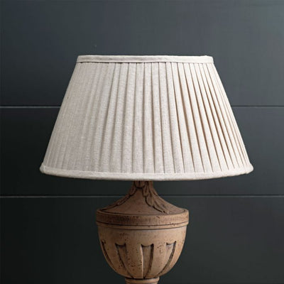 Natural Linen 16&quot; Pleated Lampshade