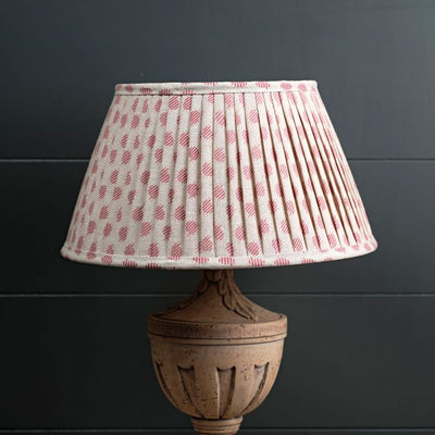 Rose Nina 16&quot; Pleated Linen Lampshade