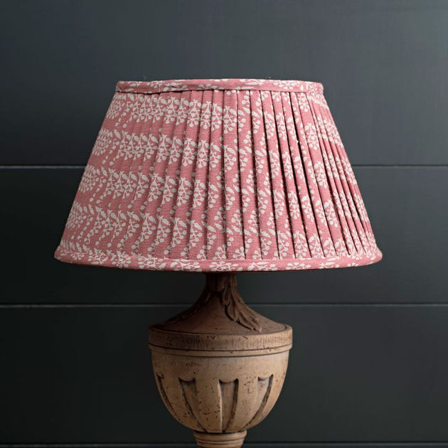 Rose Sprig 16" Pleated Lampshade