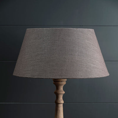 Plain Charcoal Linen 18&quot; Empire Lampshade