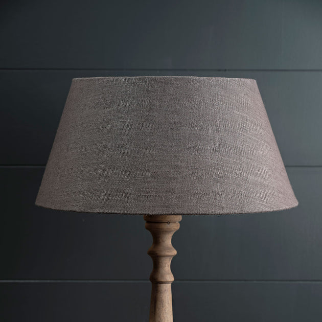 Plain Charcoal Linen 18" Empire Lampshade