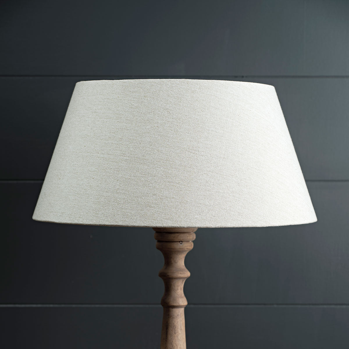 Grey Cotton Empire Lampshade 18" - Seconds
