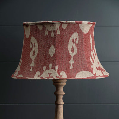 Red Sacha 18&quot; Framed Linen Lampshade