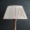 Natural Linen 18" Pleated Lampshade - Seconds