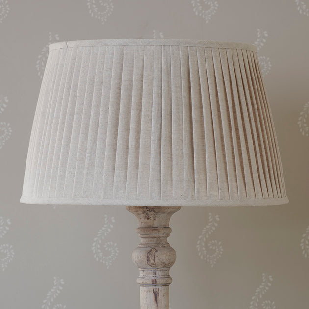 Natural Linen 20" Pleated Lampshade