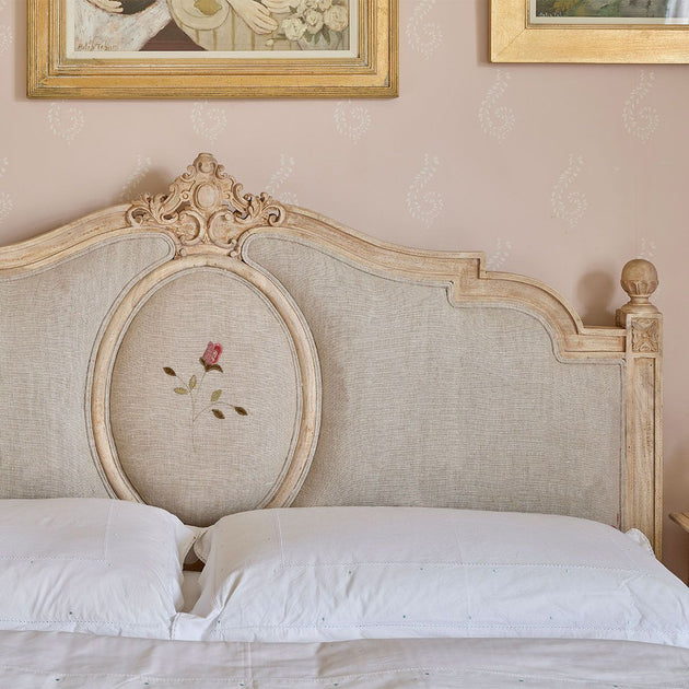 Upholstered Gustavian Bed