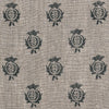 Small Non Returnable Sample of Indigo Pomegranate Rustic Linen