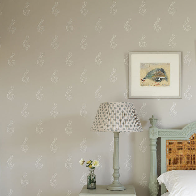 Dove Grey Large Shalini Wallpaper