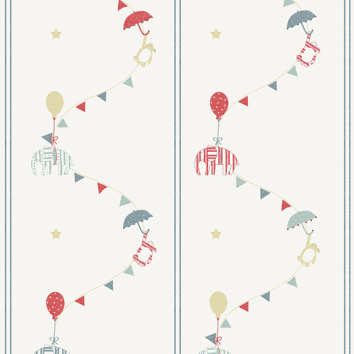 Denim Mix Floating Wallpaper - Sale