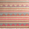 Hand-woven Wool Kilim - Blue Biarritz - Medium