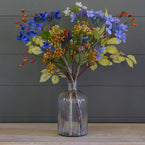 Lacecap Hydrangea with Leaves & Berries Bunch