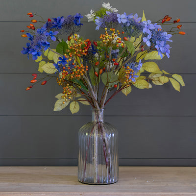 Lacecap Hydrangea with Leaves &amp; Berries Bunch