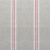 Small Non Returnable Sample of Grey Red Gustavian Stripe