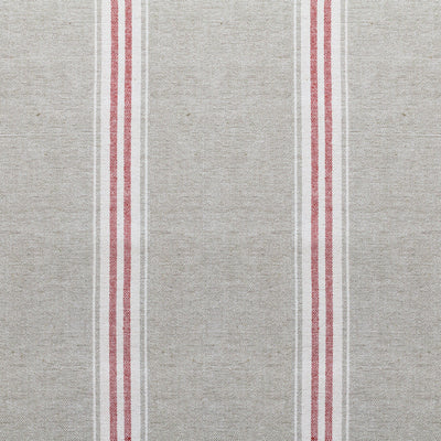 Small Non Returnable Sample of Grey Red Gustavian Stripe