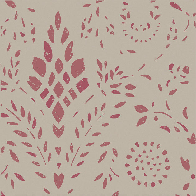 Large Sample of Indian Red Large Maja Wallpaper