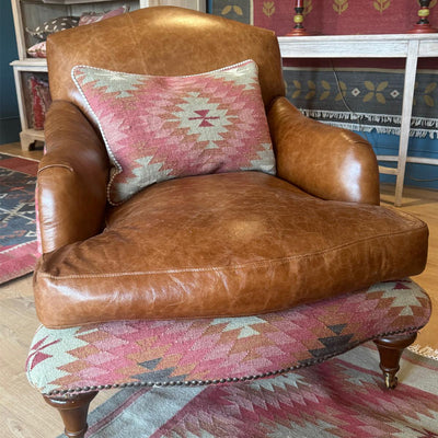 Howard Chair -  Kilim &amp; Leather