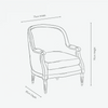 Dusky Pink Sacha Small Library Chair