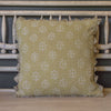 Green Gold Megha Stonewashed Linen Cushion