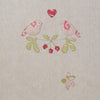 Linen Lovebirds Embroidered 3m Panel – 126