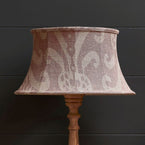 Dusky Pink Sacha 18" Framed Linen Lampshade