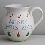 Medium Round Jug – Christmas Robin – Seconds