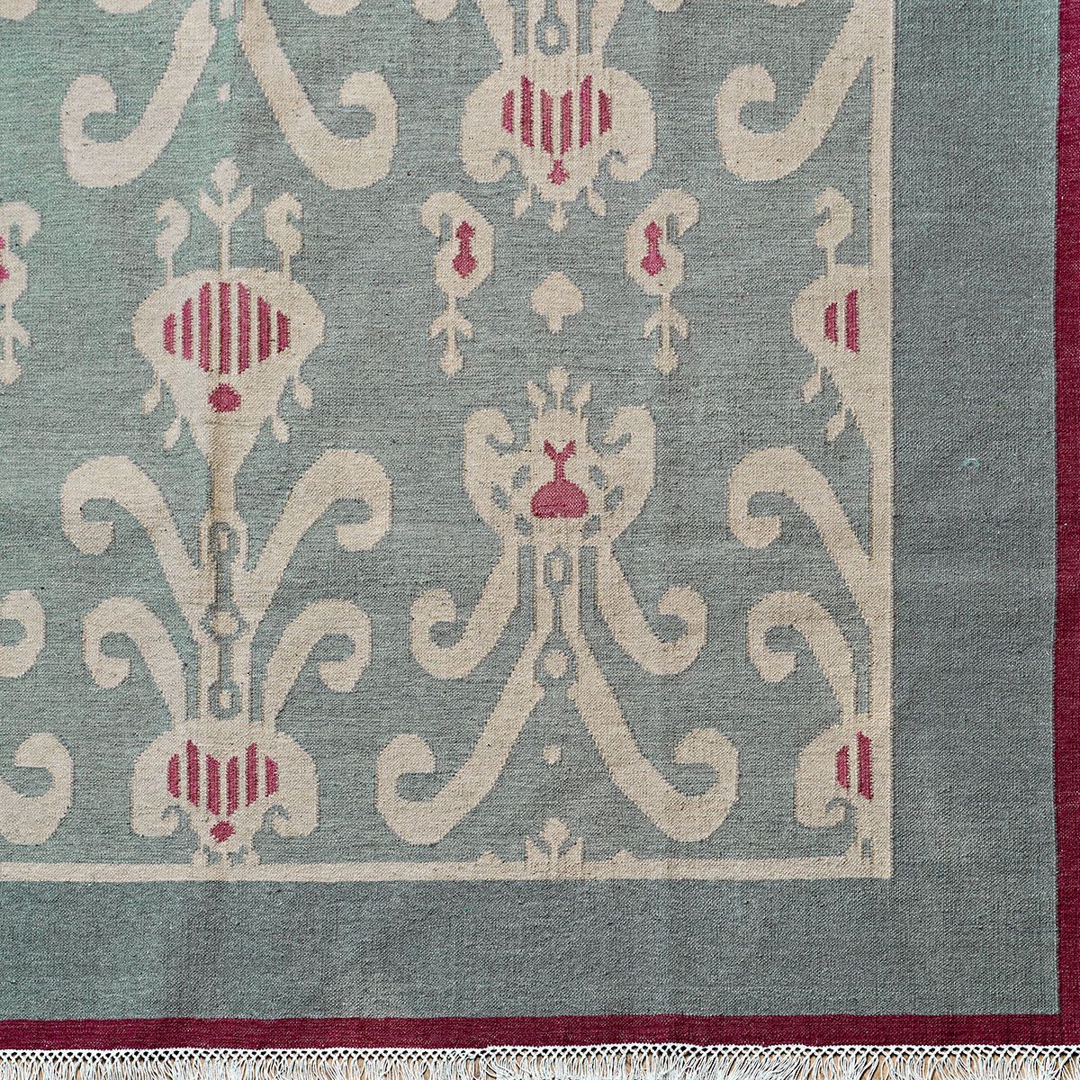 Smokey Blue Natasha - Hand-woven Wool Kilim