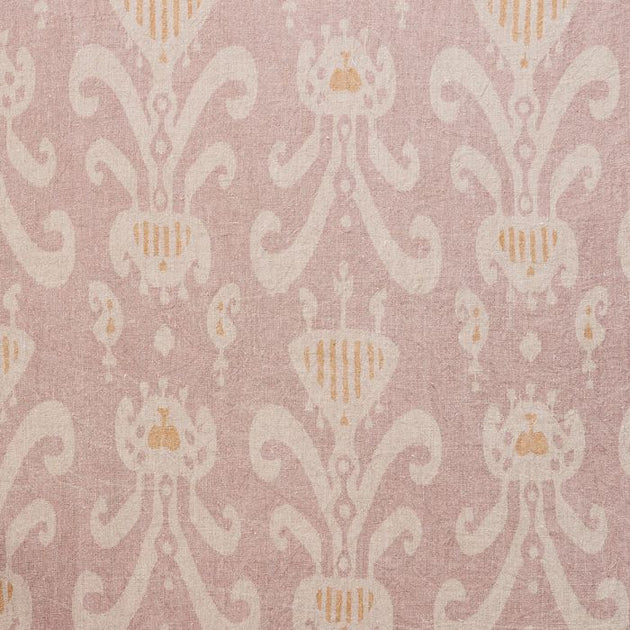 Large Returnable Sample of Rustic Linen Natasha Dusky Pink/ Saffron