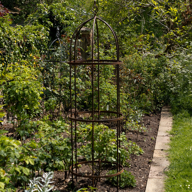 Wrought Iron Obelisk Plant Support