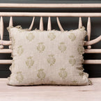 Olive Pomegranate Rustic Linen Cushion
