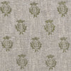 Small Non Returnable Sample of Olive Pomegranate Rustic Linen