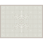 Grey Olive Tree Cotton Quilt - Super King
