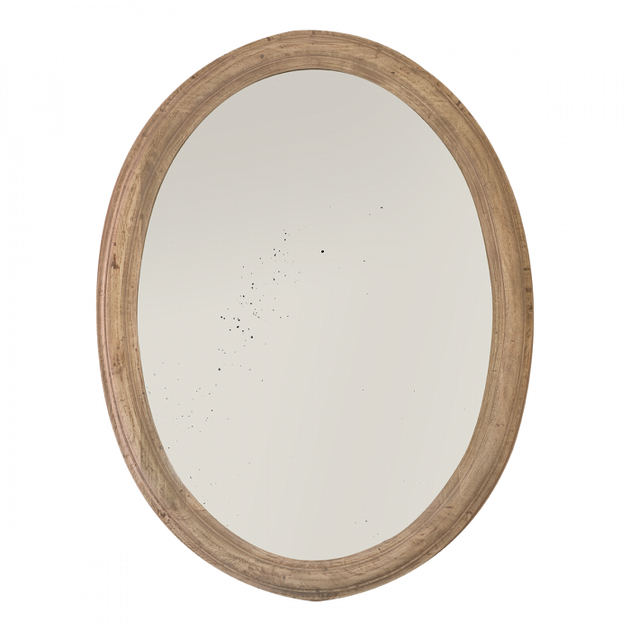 Carved Oval Mirror