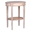 Oval Table with Caned Shelf