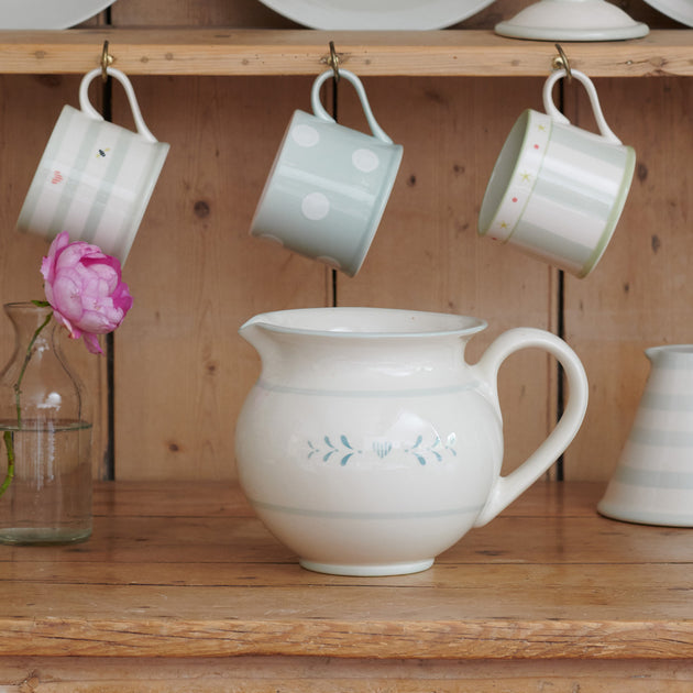 Blue White Spot Straight Mug – Seconds