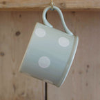 Blue White Spot Straight Mug – Seconds