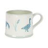 Indigo Geese in the Grass Straight Mug